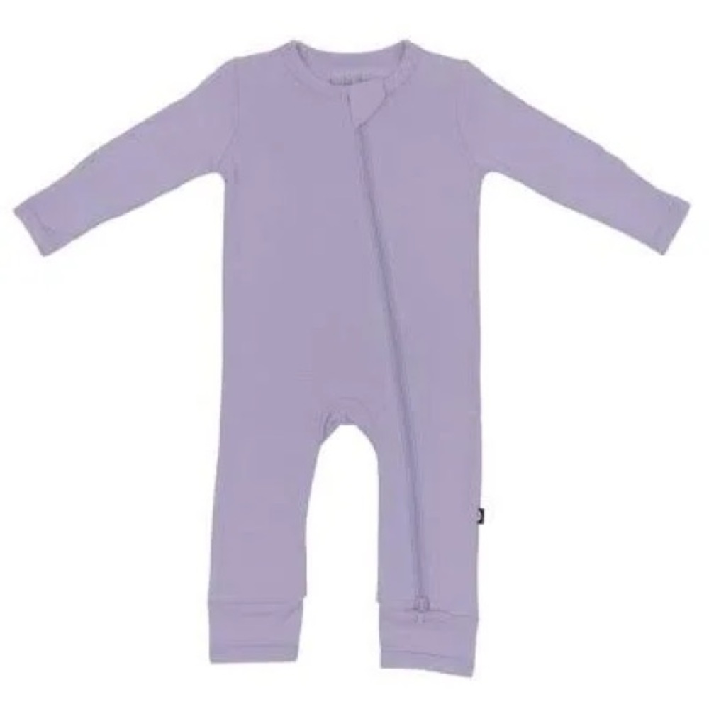 Kyte Baby Zippered Romper Pajama in Lilac Size 12-18 Months